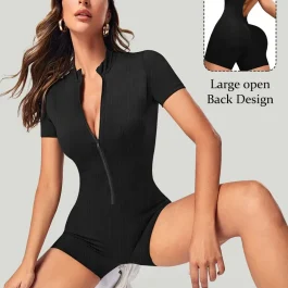 licra sin espalda con cremallera para mujer