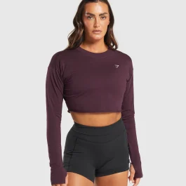 Lifting Long Sleeve Crop Top