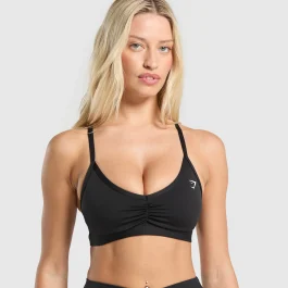 Gymshark Ruched Strappy Sports Bra light support