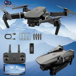 dron portátil plegable con doble cámara HD